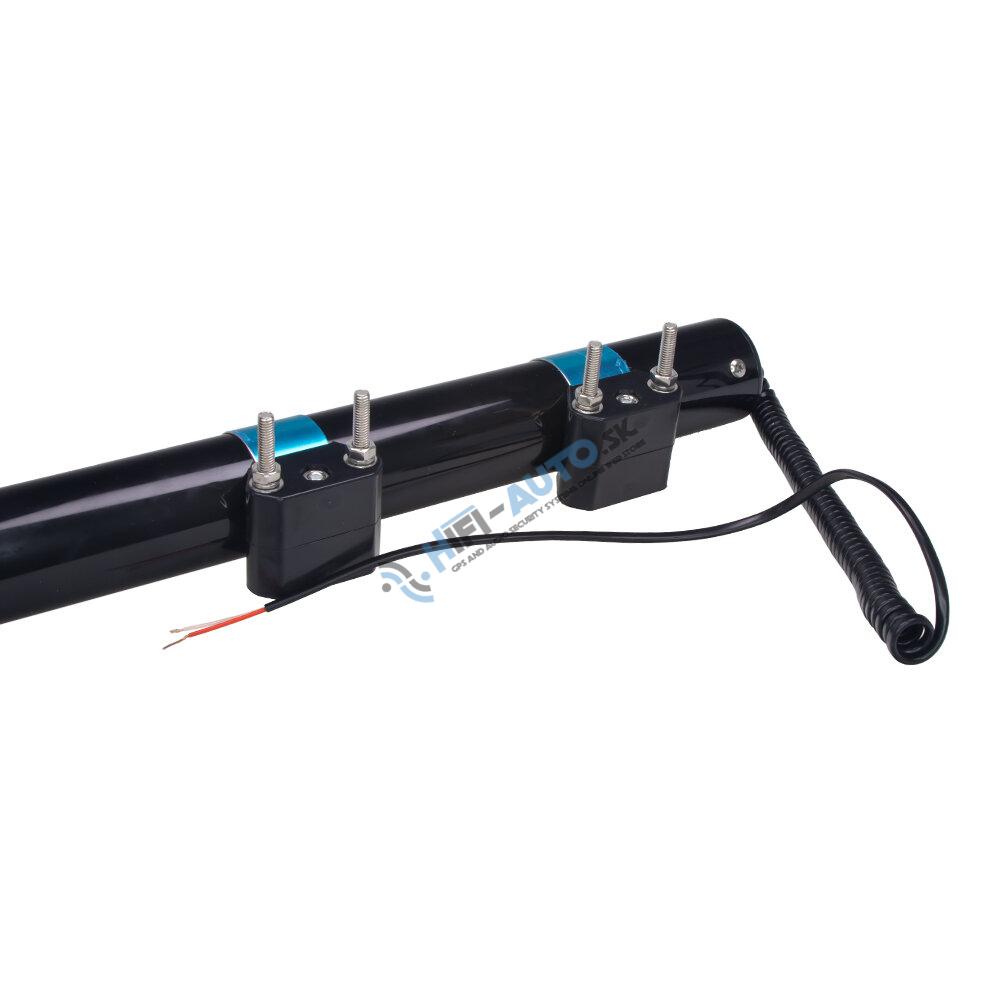 LED maják, 12V, 30LED modrý s teleskopickou tyčou na motocykel 