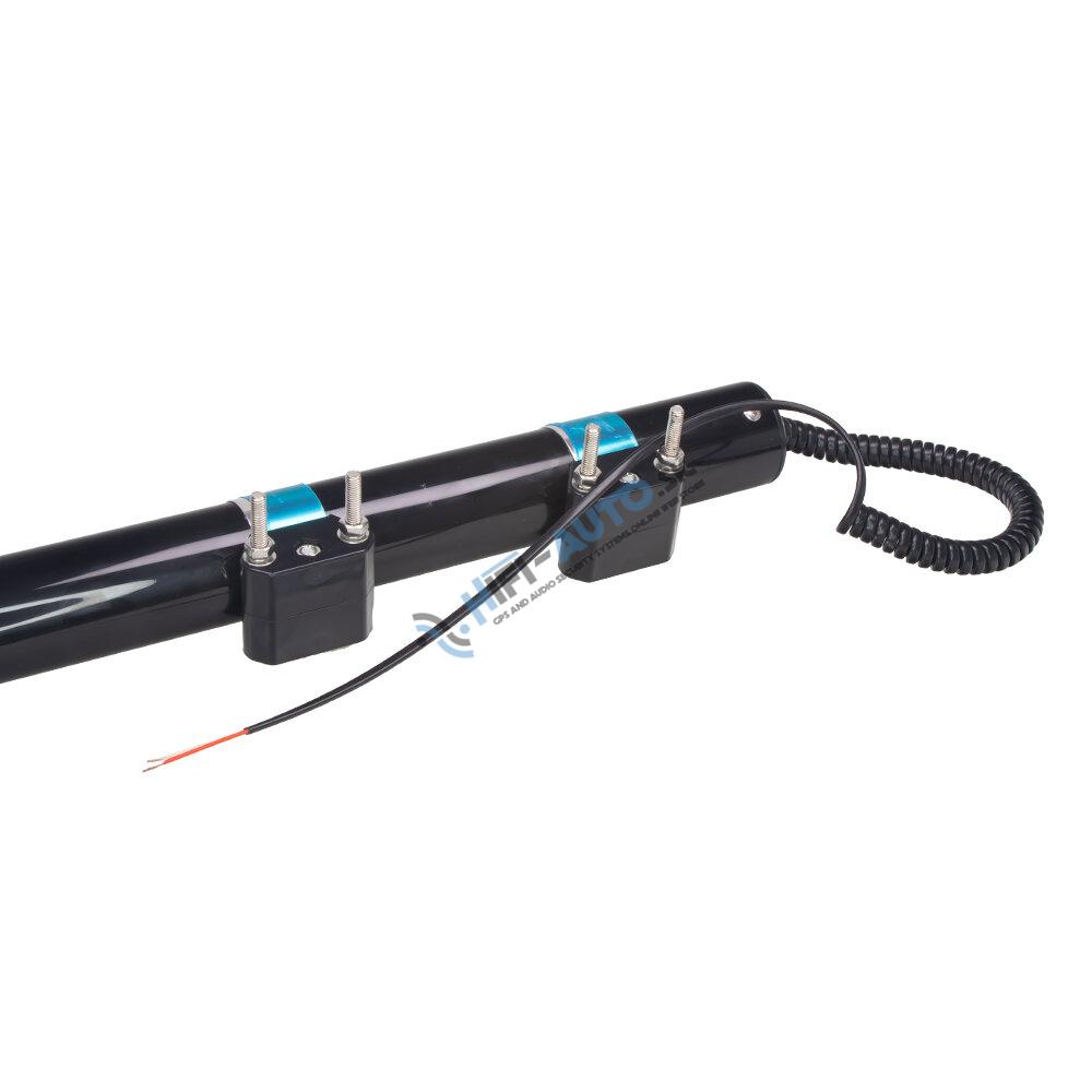 LED maják, 12V, 30LED červený s teleskopickou tyčou na motocykel