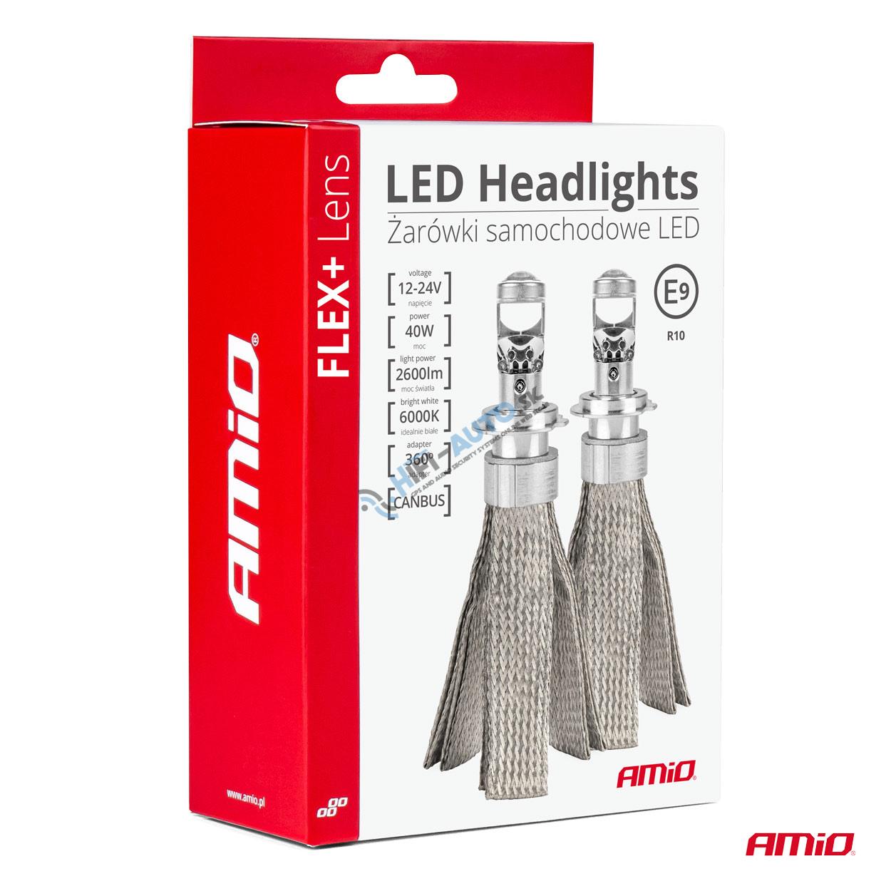 LED prestavbová sada FLEX+ séria H4 šošovky 12V 24V 6000K Canbus