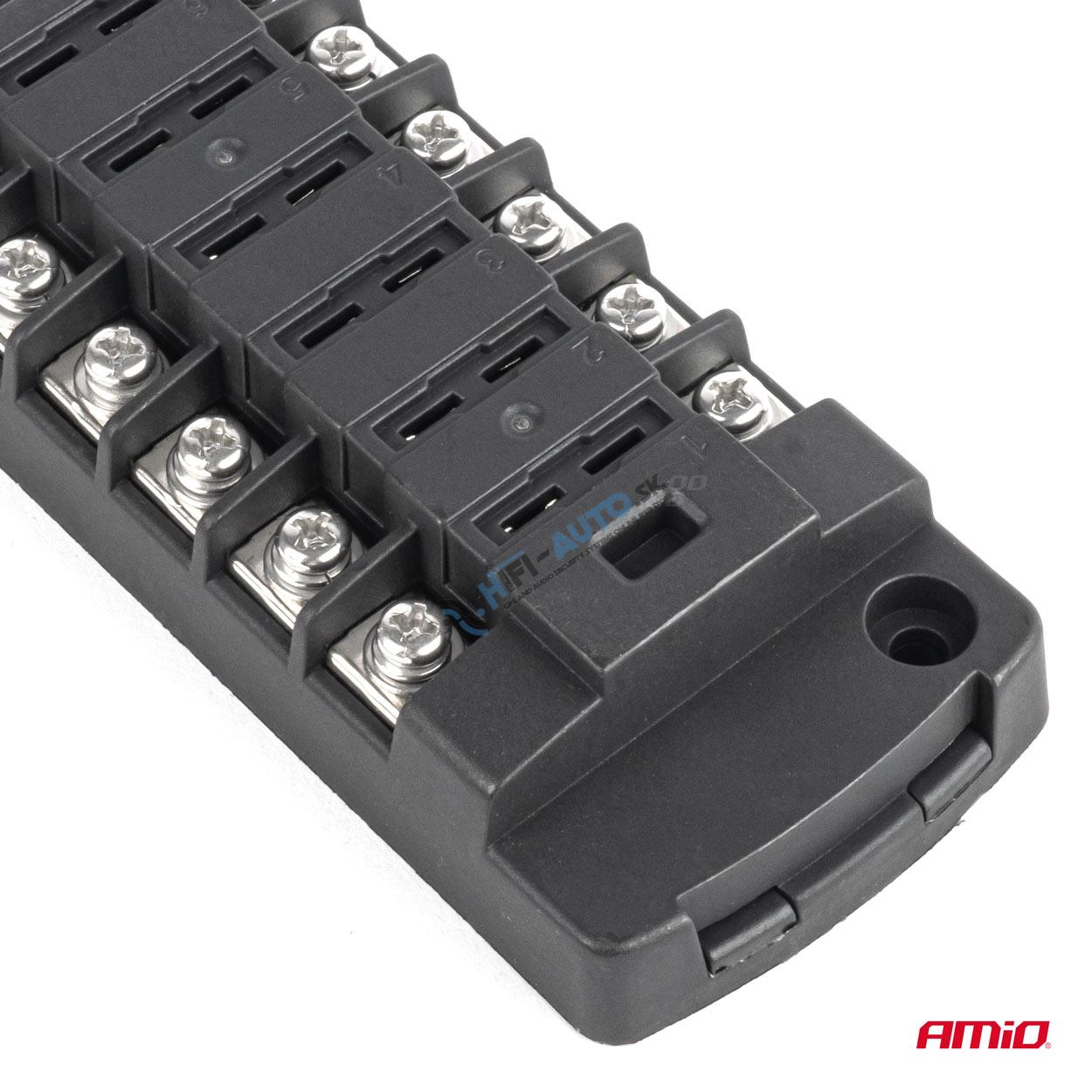 Poistková skrinka, skrutkové konektory, 6 zásuviek