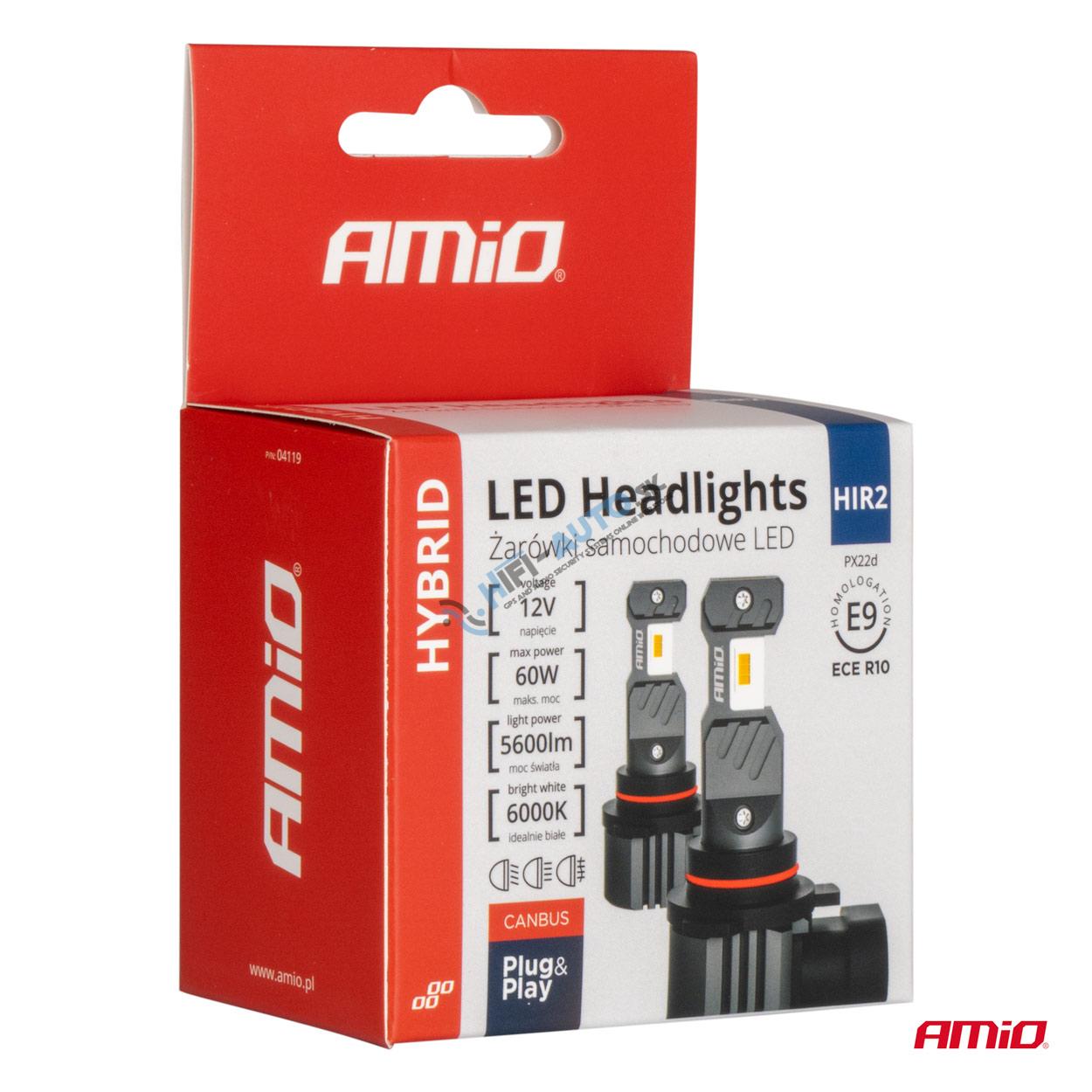 LED prestavbová sada Hybrid séria HIR2 6000K Canbus 60W AMIO