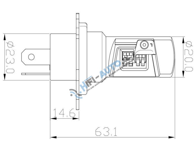 V20 LED H4 biela, 12/24V, 5000LM