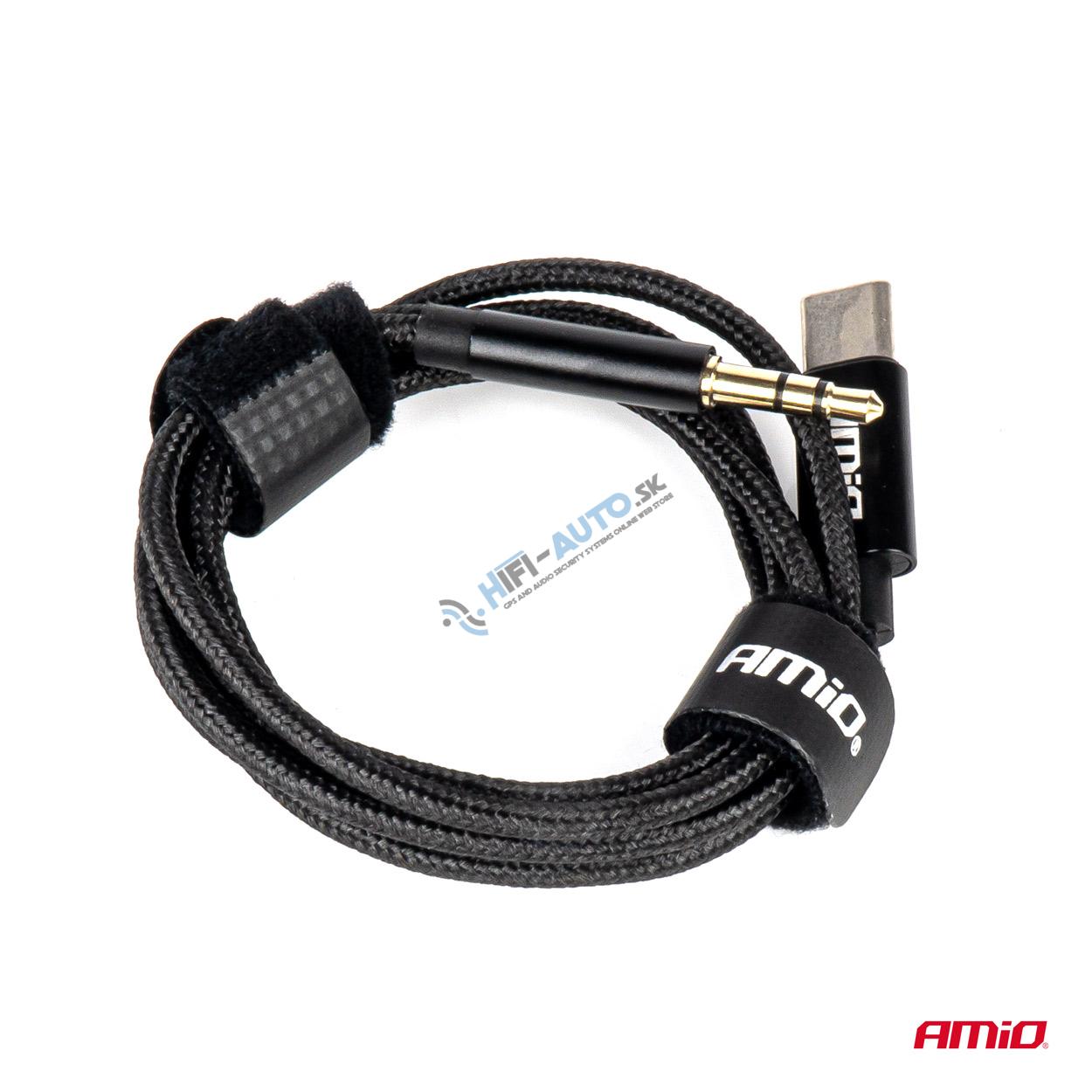 Kábel USB-C na TYP AUX Mini Jack 3,5mm 1m