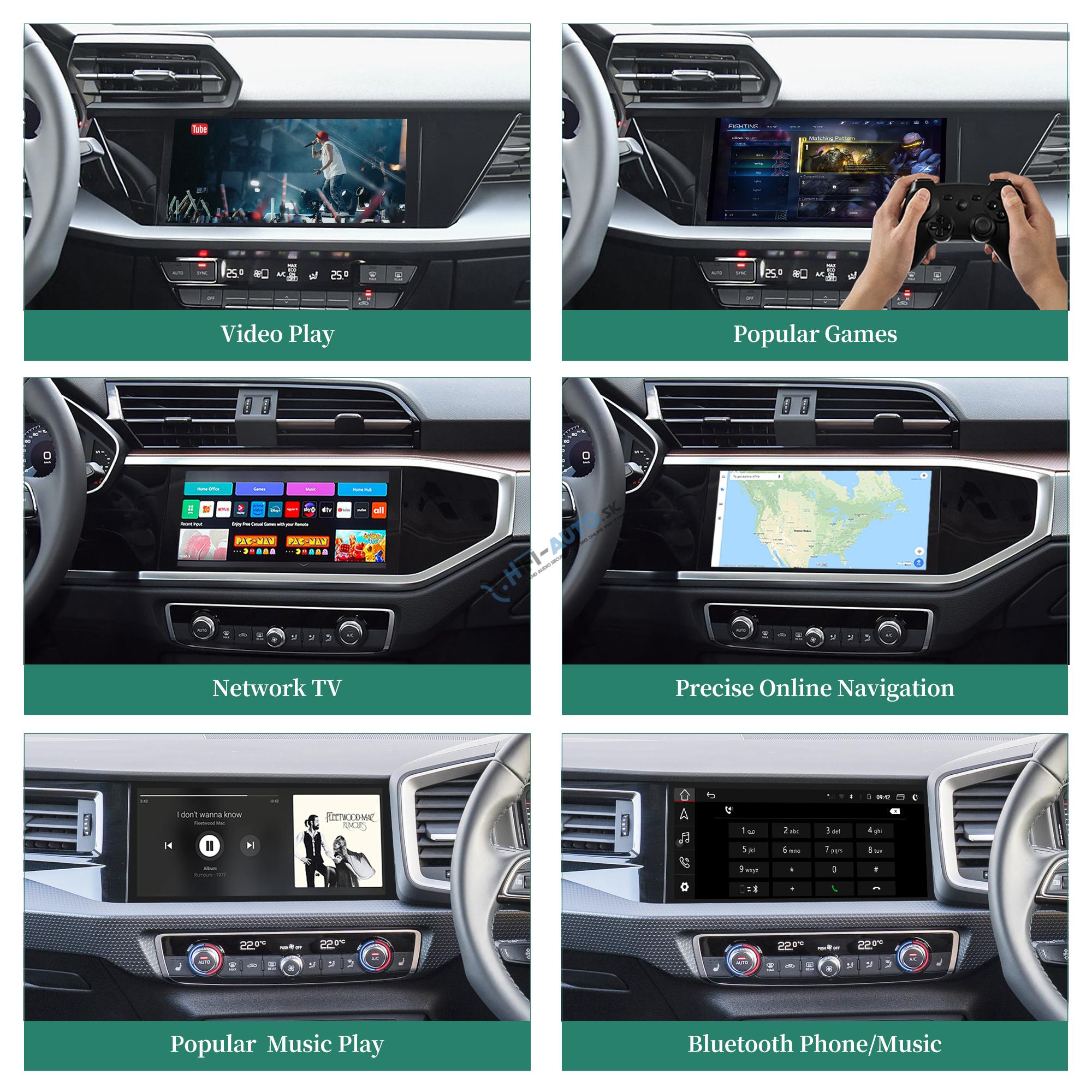 Android Auto + CarPlay + Android pre AUDI A4L, Q5,