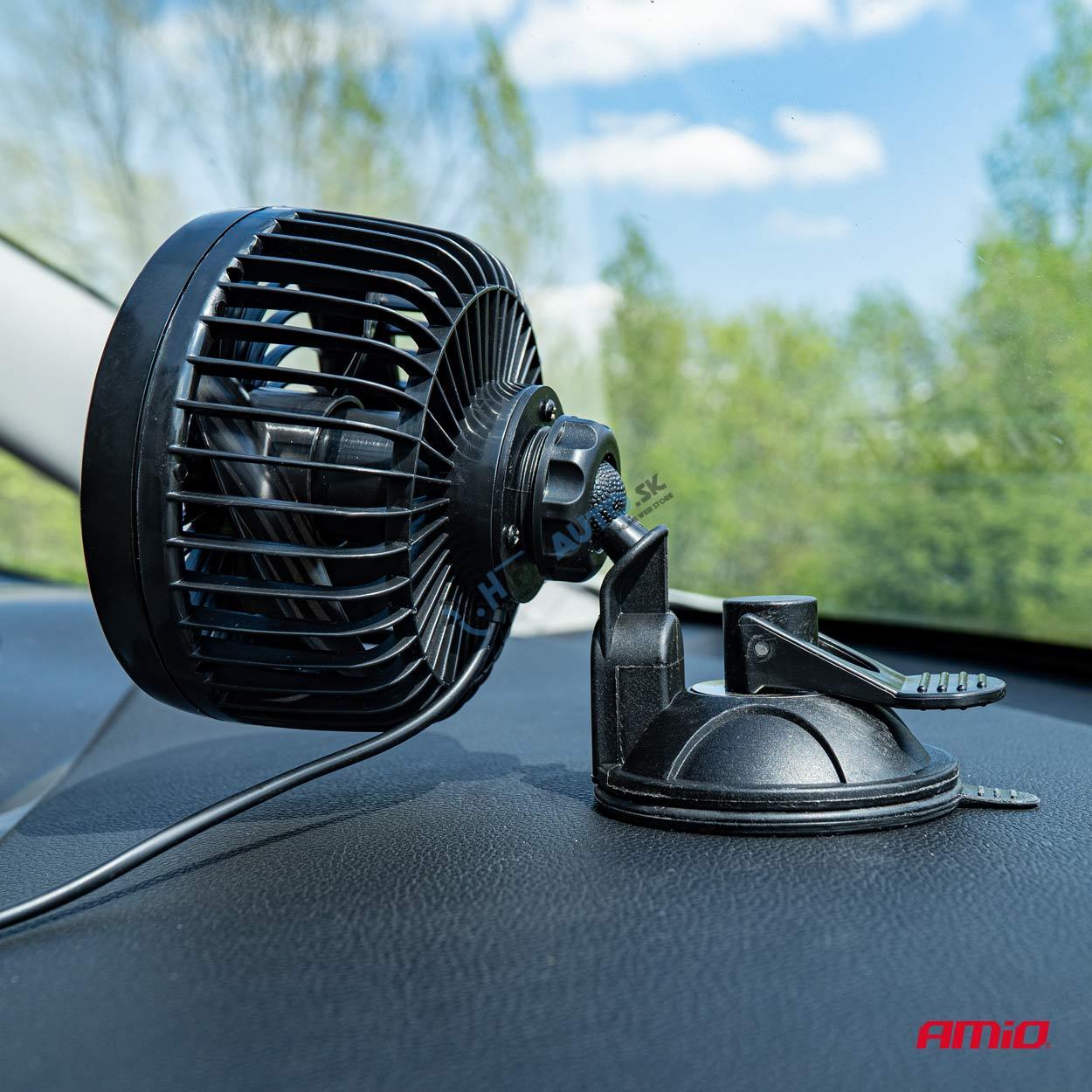 Ventilátor do auta s prísavkou 4,5" 24V