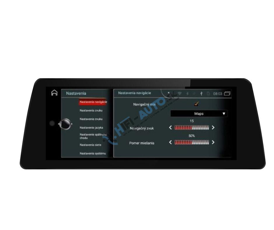 ANDROID 15 12,3" BMW 1 autorádio