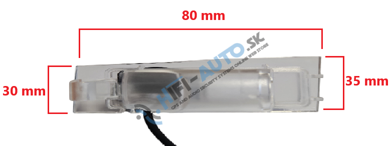 Cúvacia kamera pre Fiat 500 2007 - 2015