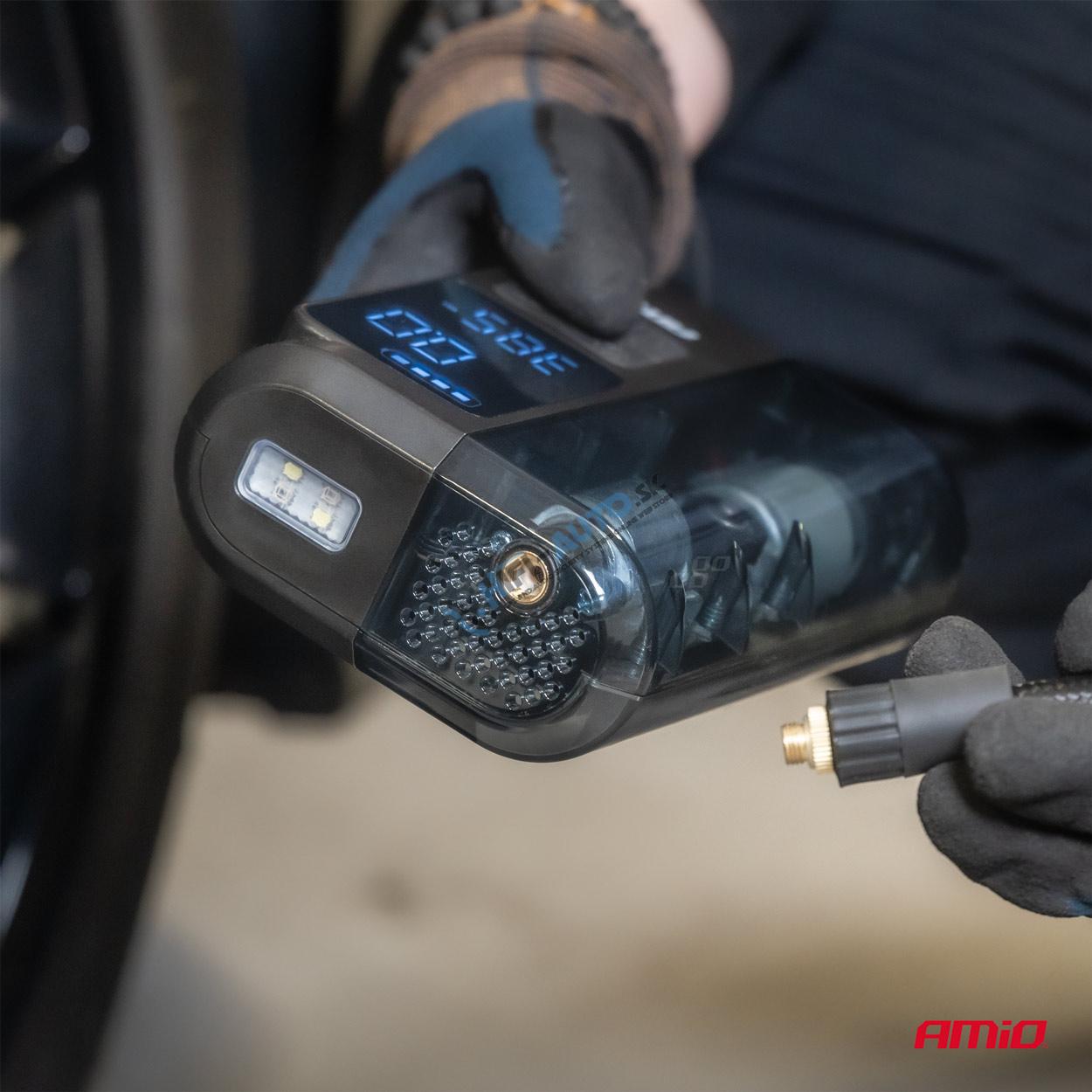 Bezdrôtový vzduchový kompresor LED USB-C 40W 