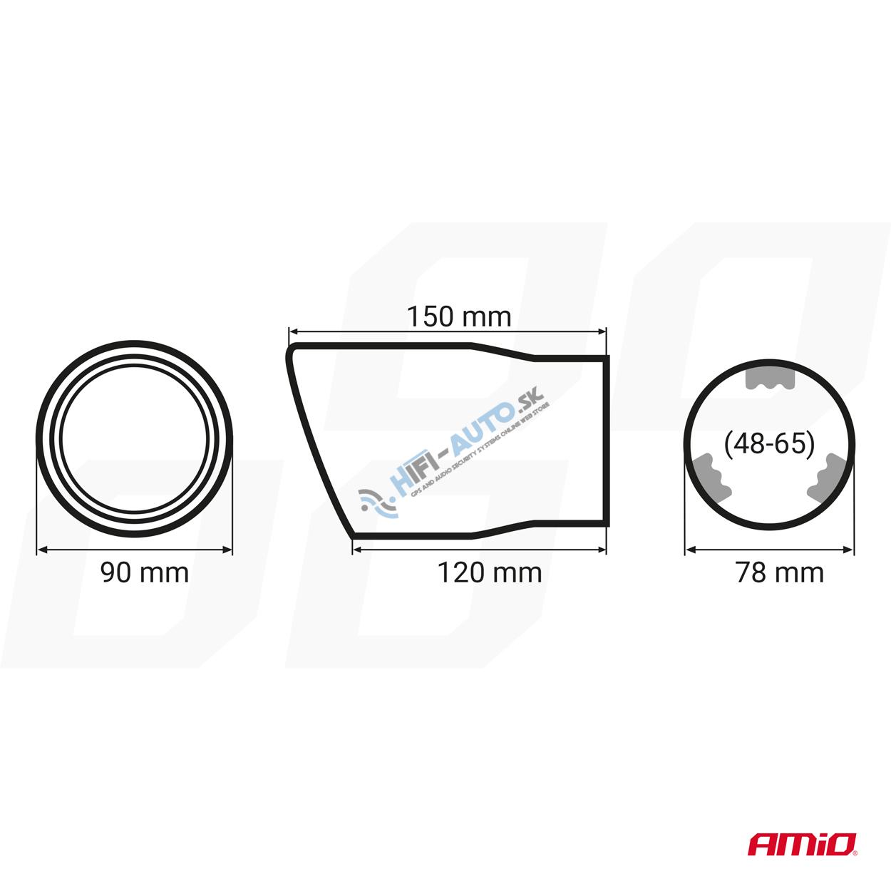 Koncovka výfuku MT 007 BLC