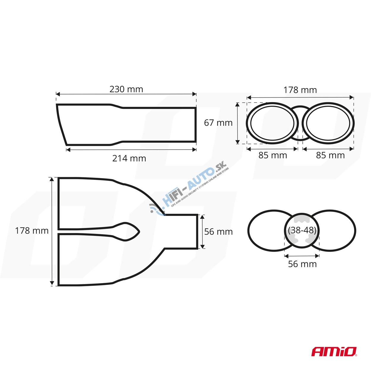 Koncovka výfuku MT 010