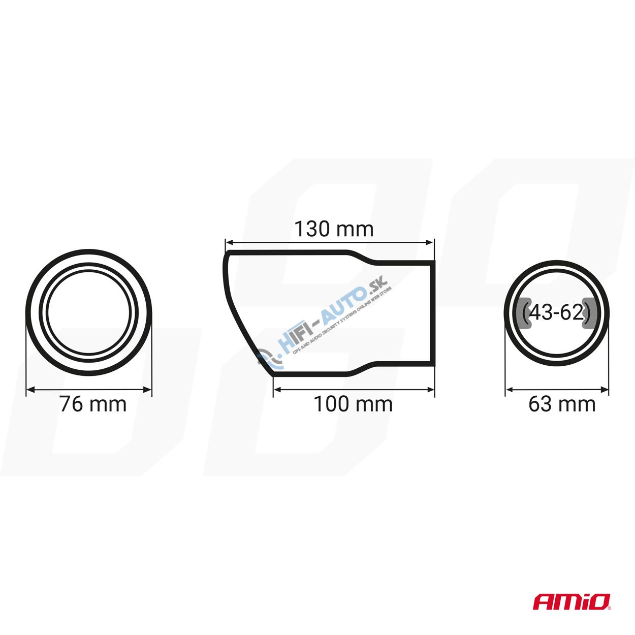 Koncovka výfuku MT 017B