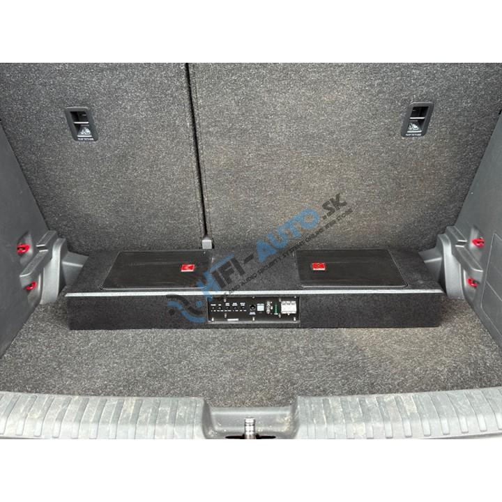 KUERL aktívny dvojitý slim subwooferový box 6x9", 400W