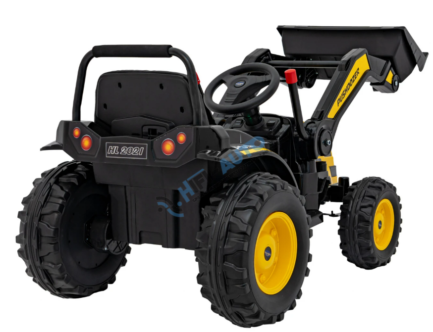 Detský bager na batérie, žltý