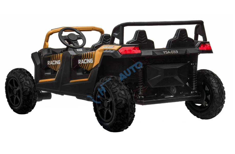 Elektrické autíčko Buggy ATV RACING UTV2000 štvormiestne zlaté