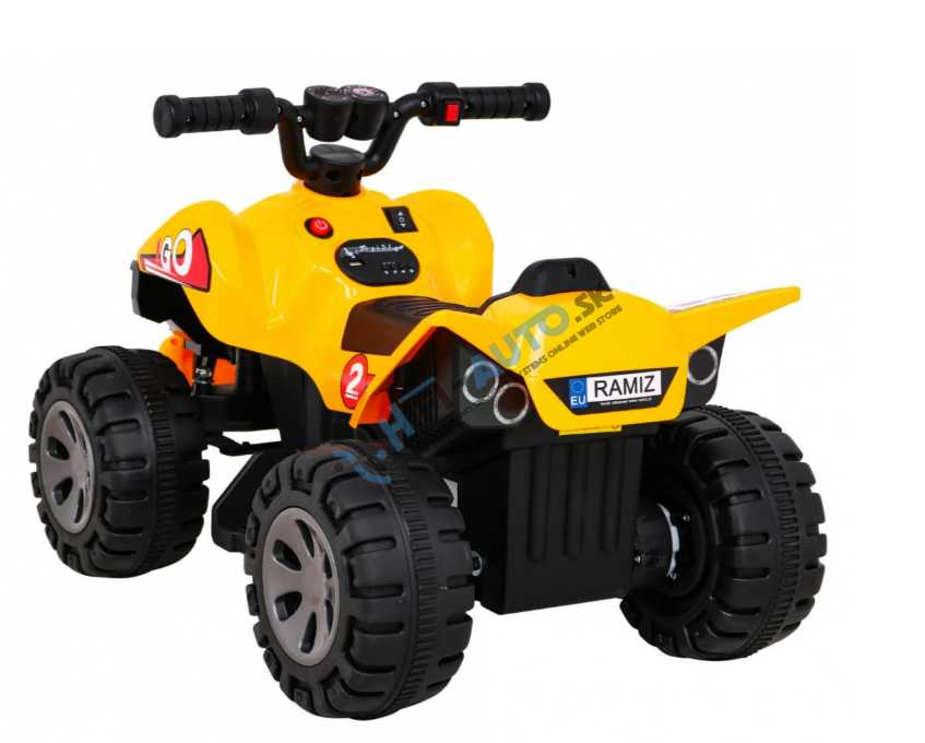 Detská elektrická štvorkolka The Fastest žltá