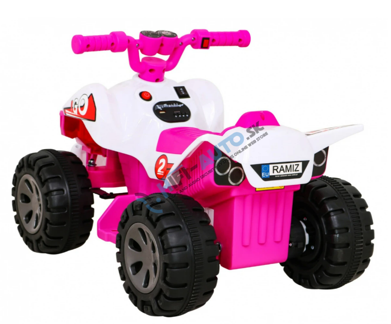 Detská elektrická štvorkolka The Fastest ružová