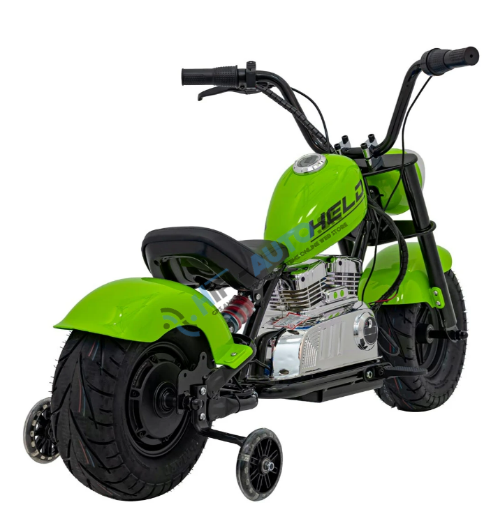 Elektrická motorka Chopper Warrior – zelená