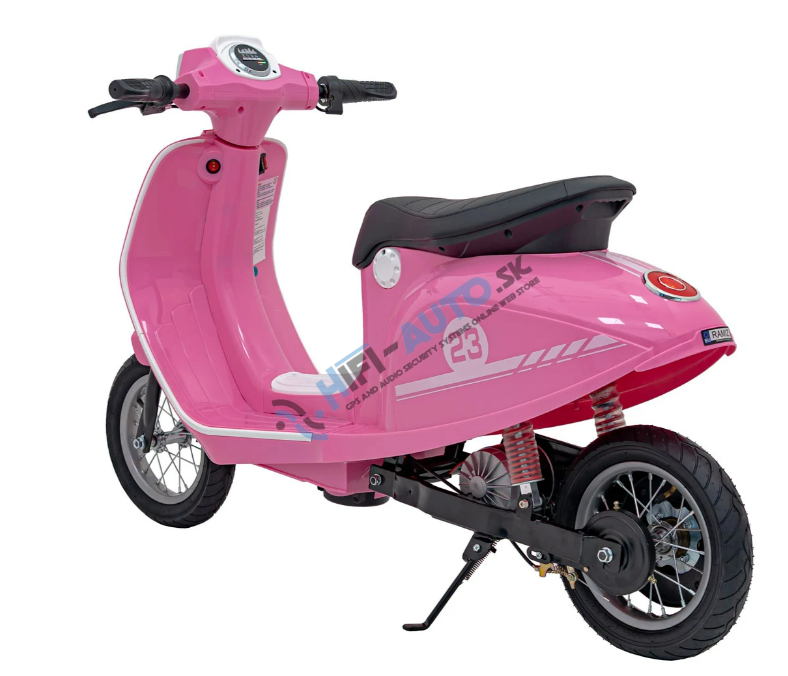 Elektrická motorka skúter Retro 23 – ružová