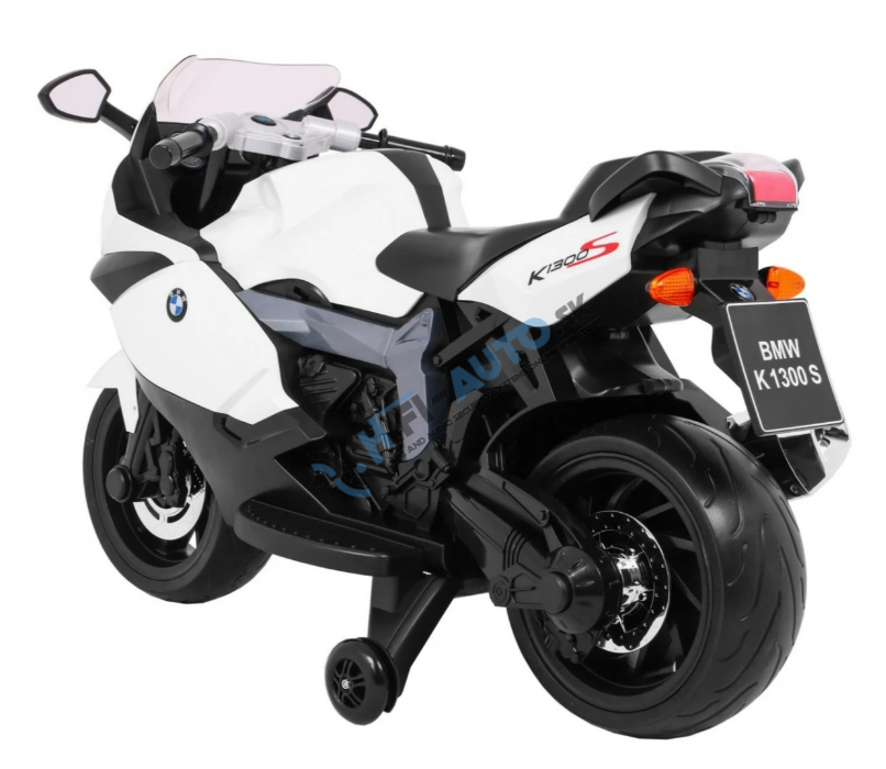 Detská elektrická motorka BMW K1300S biela