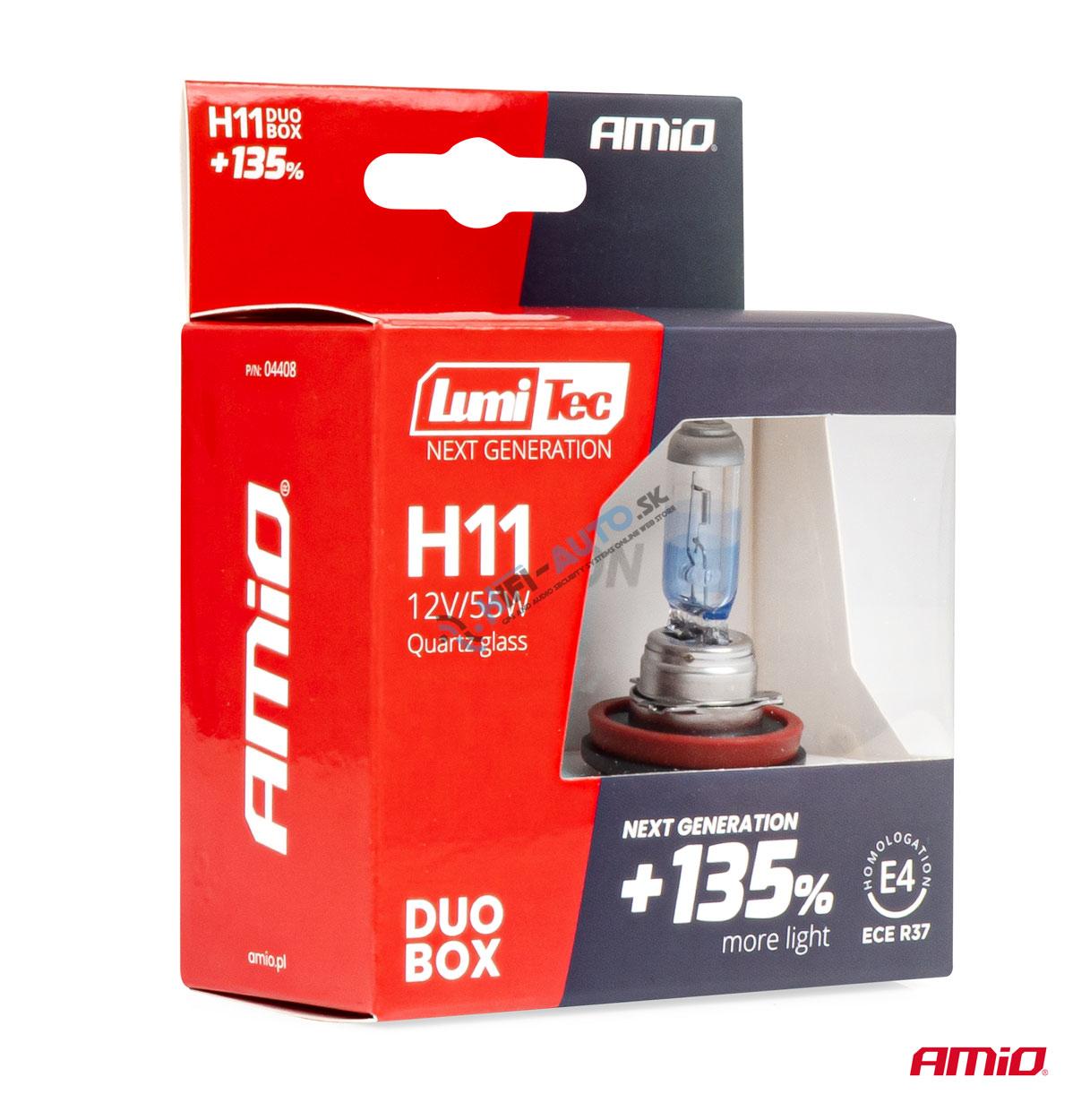 Halogénové žiarovky H11 12V 55W LumiTec NEXT GENERATION +135% DUO