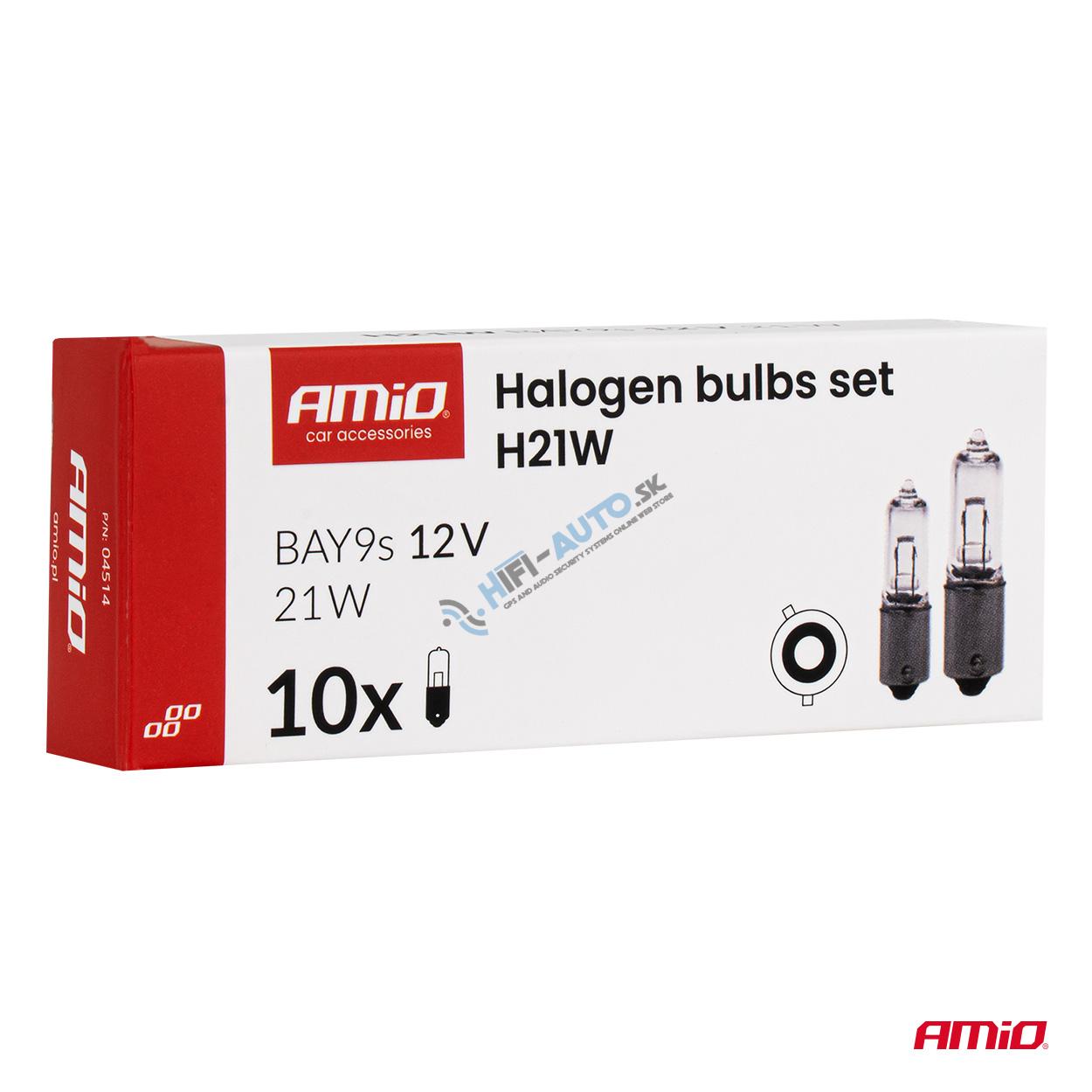 Halogénové žiarovky H21W 12V 21W BAY9s 10szt