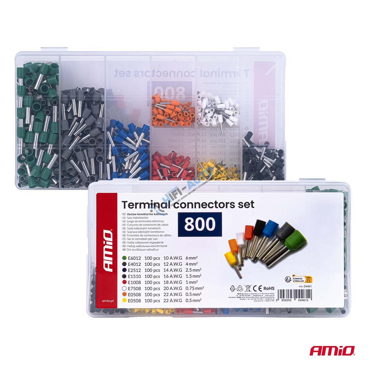 Sada káblových konektorov, 800 ks
