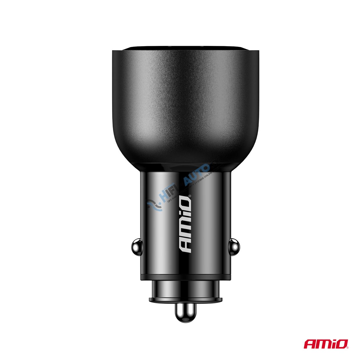 Nabíjačka do auta 2x USB C port + USB A