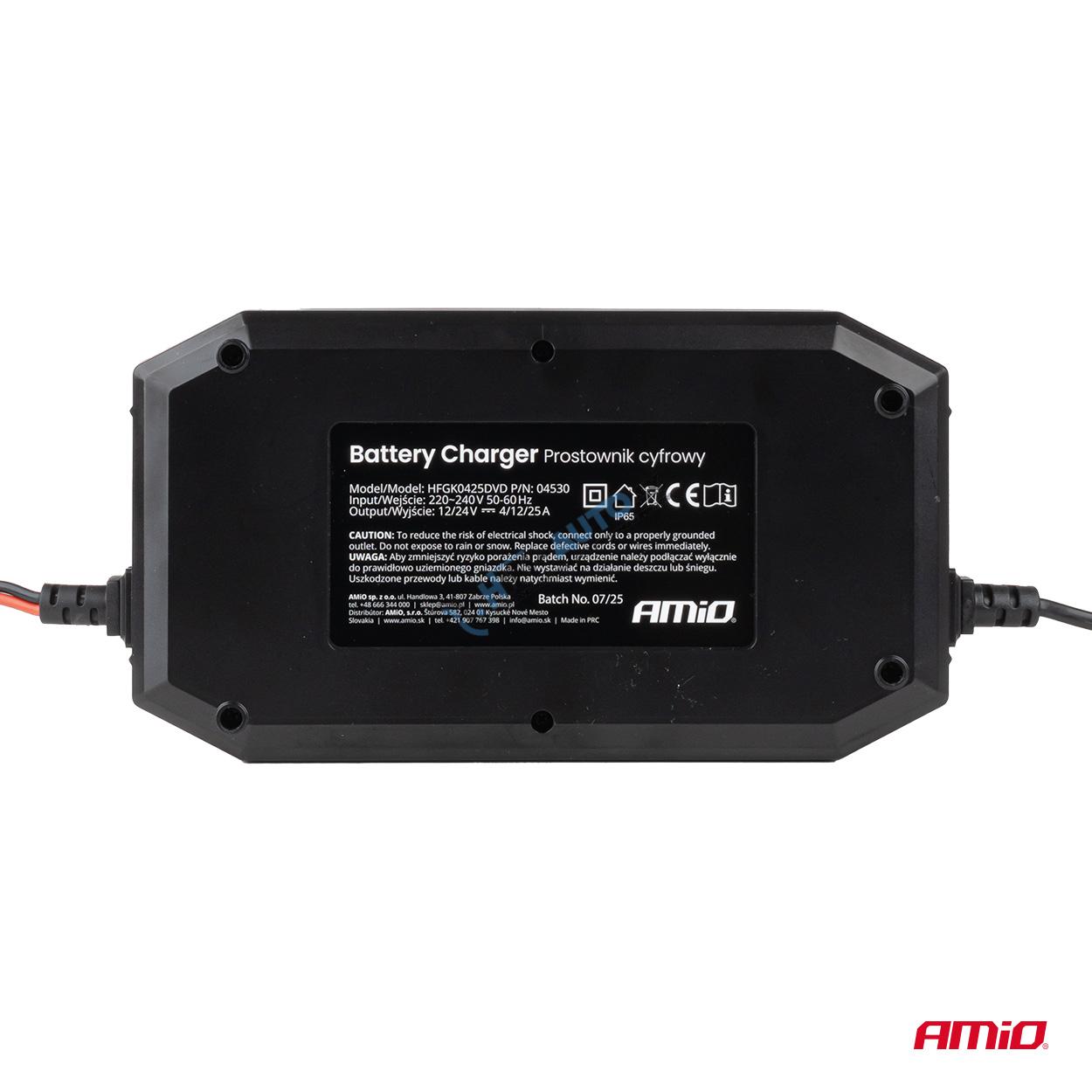 Nabíjačka digitálna BOOST AGM GEL STD LiFePo4 MAX 25A 12/24V PRO