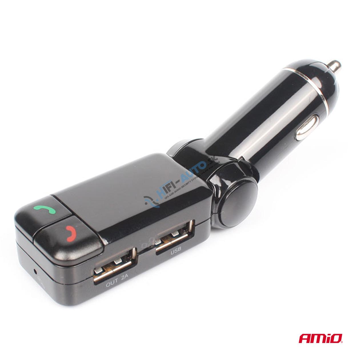 FM transmitter 2×USB-A 12V 24V