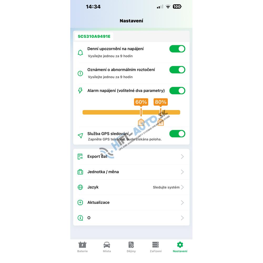 Bluetooth monitoring batérie CARCLEVER 6-24V