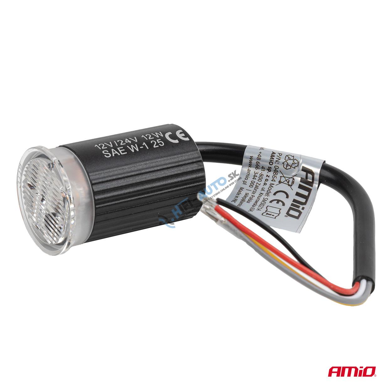 LED výstražný maják R65 12V 24V 12W