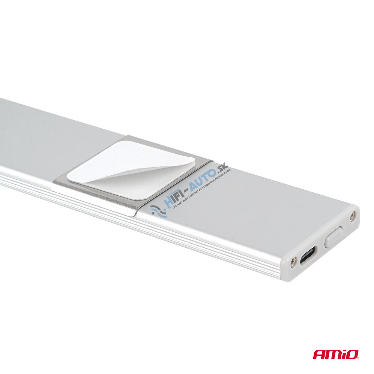 Bezdrôtová LED lampa s pohybovým senzorom 2W 1500mAh USB-C 40cm (BATT)