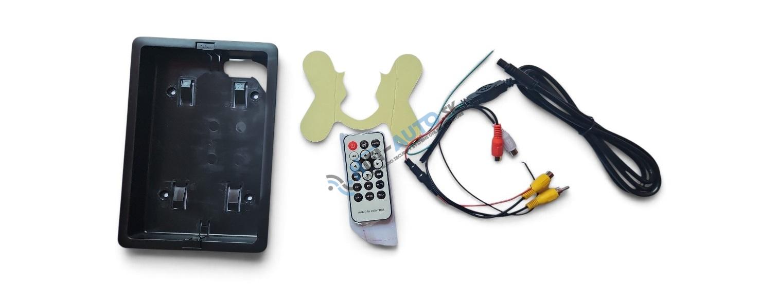 7" LCD monitor s SD/USB/FM/Bluetooth, 12V