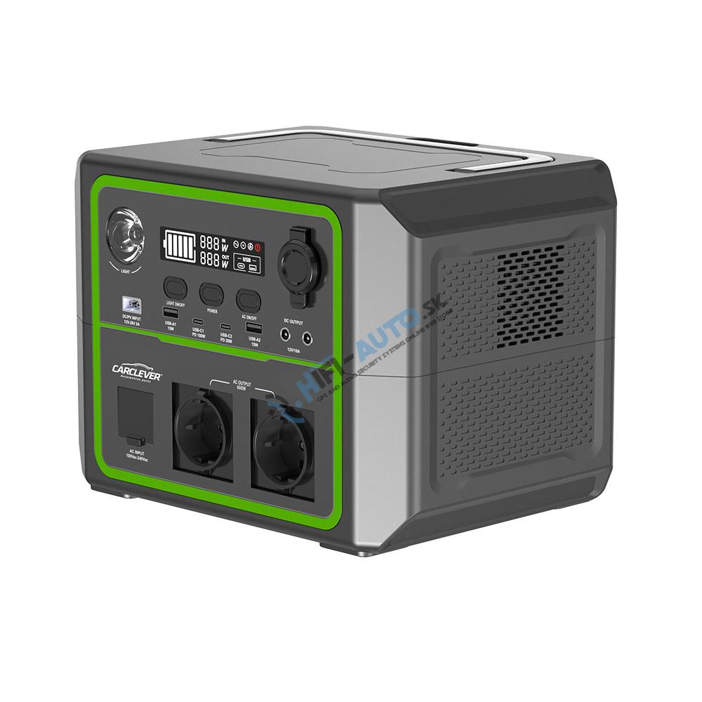 Nabíjacia stanica CARCLEVER - powerbanka, 336 Wh, AC-600W