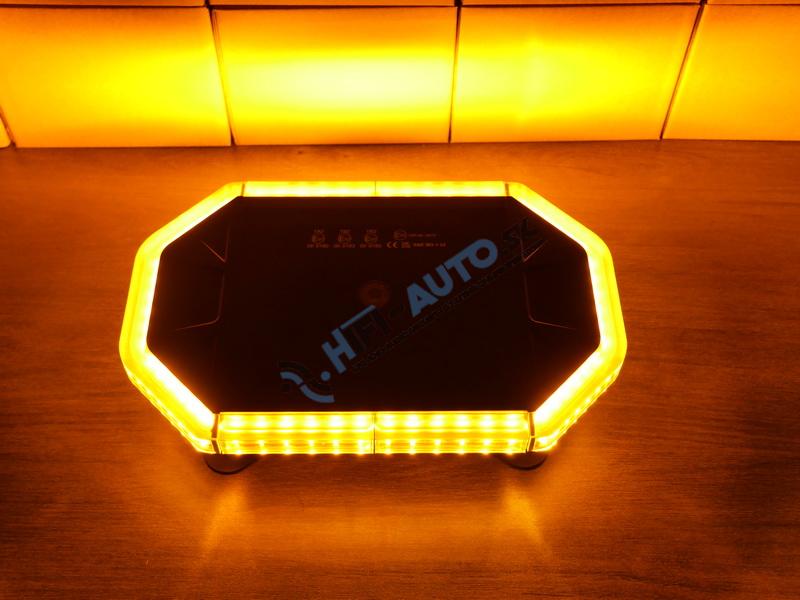 LED rampa 280mm, oranžovo biela, 10-30V, ECE R65