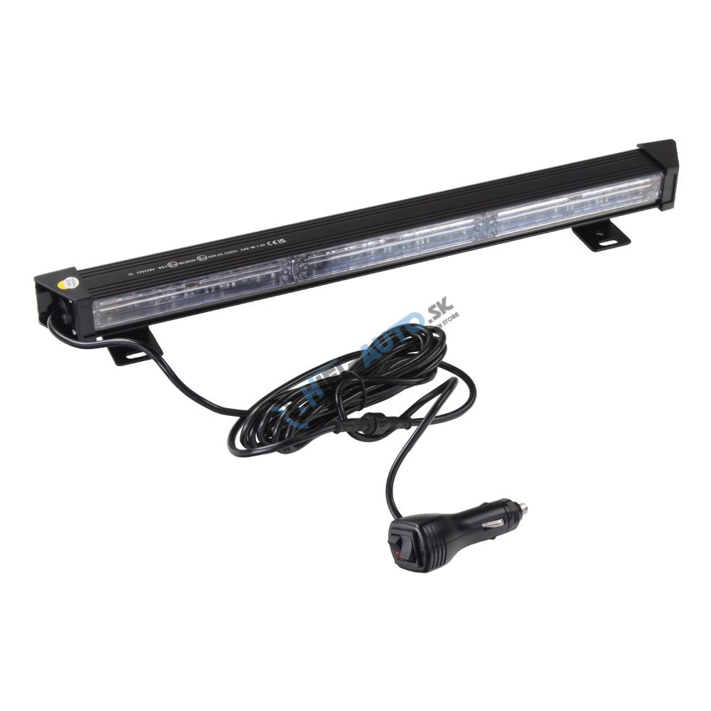 LED alej vodeodolná (IP67) 12-24V, 27x LED 1W, oranžová 484mm, ECE R65
