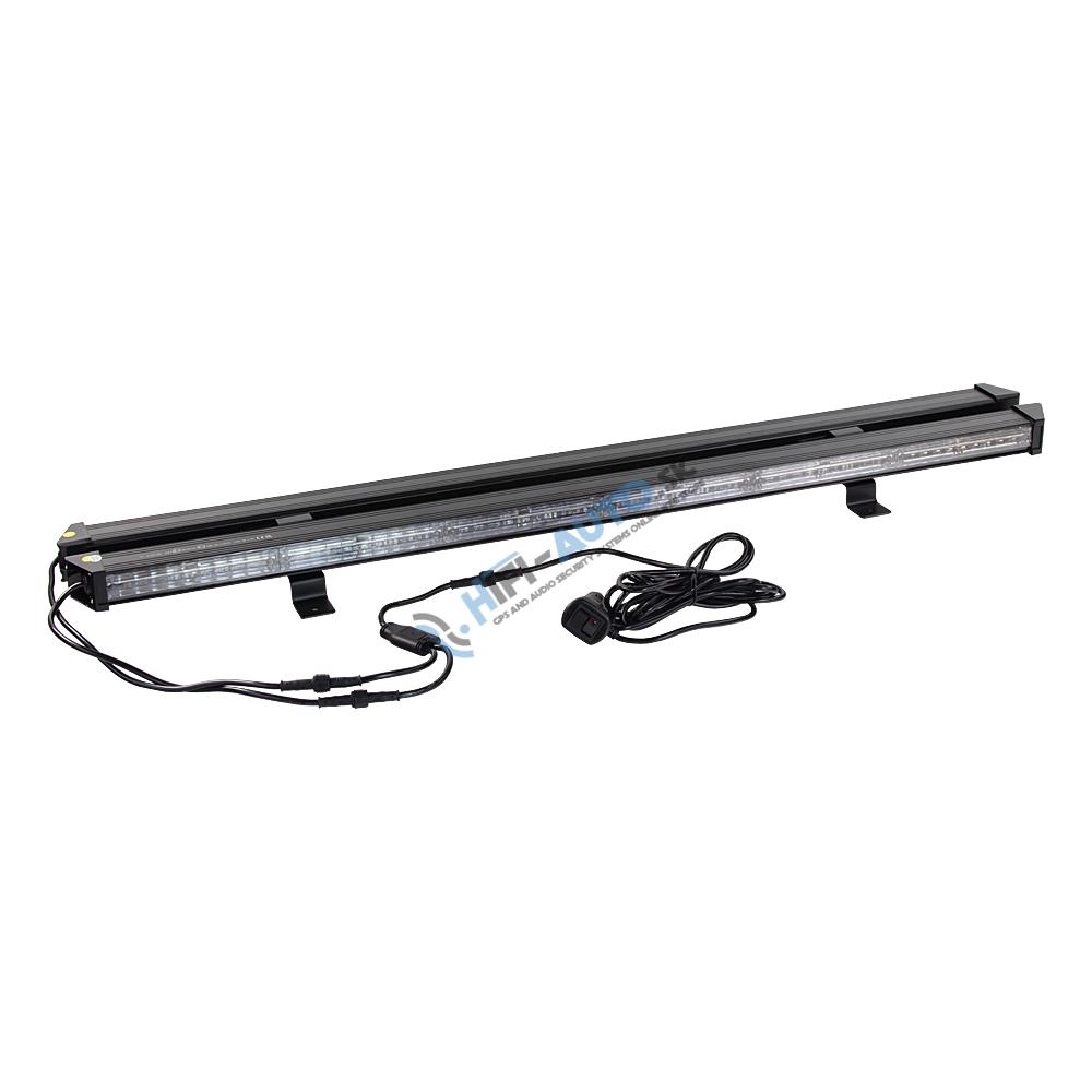 LED alej vodeodolná (IP67) 12-24V, 108x LED 1W, oranžová 916mm, dual, ECE R65