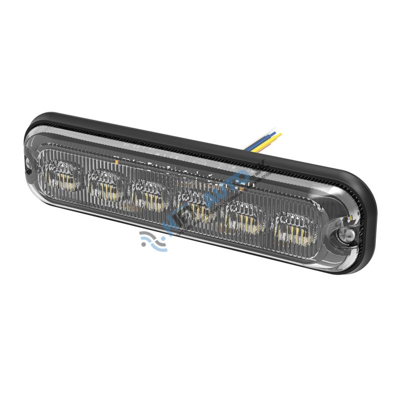 PREDATOR 6x4W LED, 12-24V, červeno-modrý ECE R10
