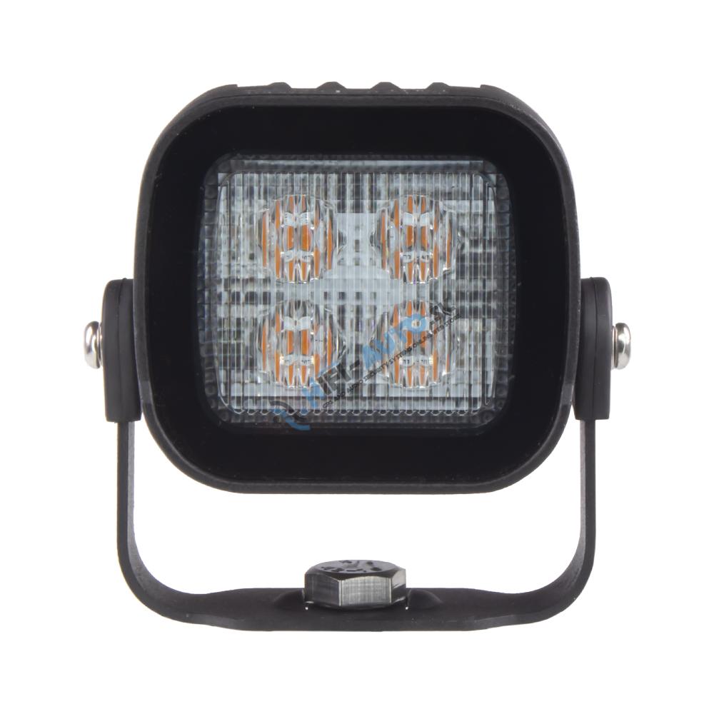 PREDATOR 4x3W LED, 12-24V, červený, ECE R65 na U držiaku