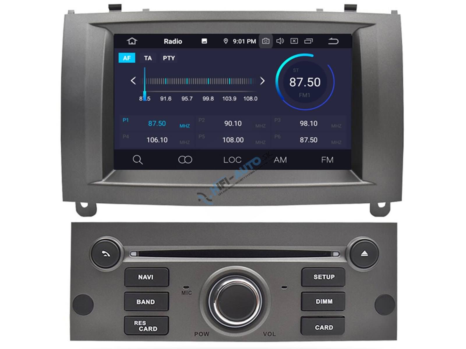 ANDROID 15 Peugeot 407 autorádio