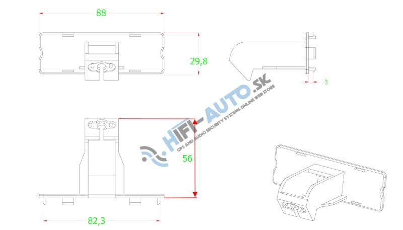Cúvacia kamera Suzuki Swift 2012-