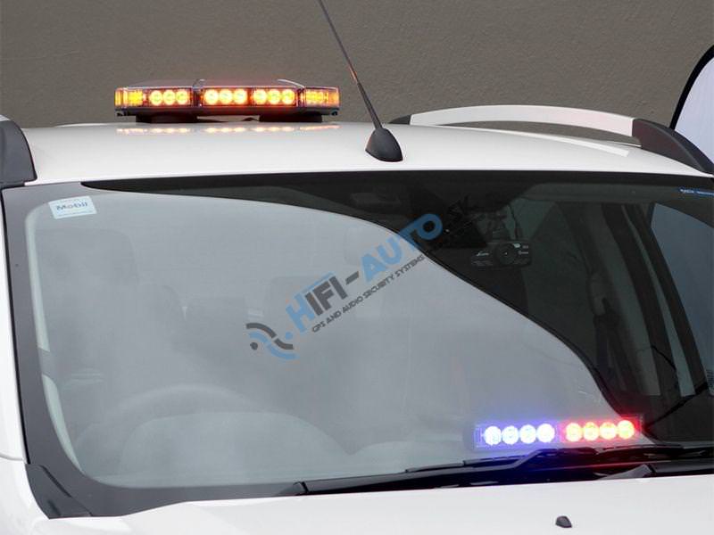 LED rampa 419 mm, oranžová, magnet, 12-24V, ECE R65