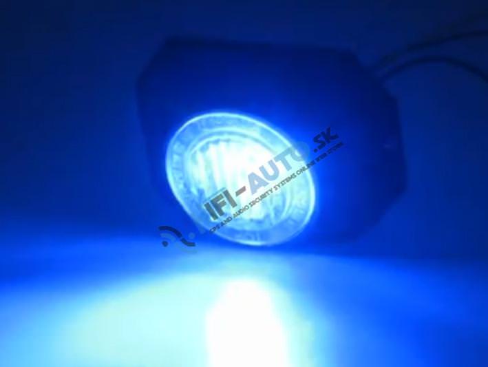 PROFI výstražné LED svetlo vonkajšie, 12-24V, modré, ECE R65