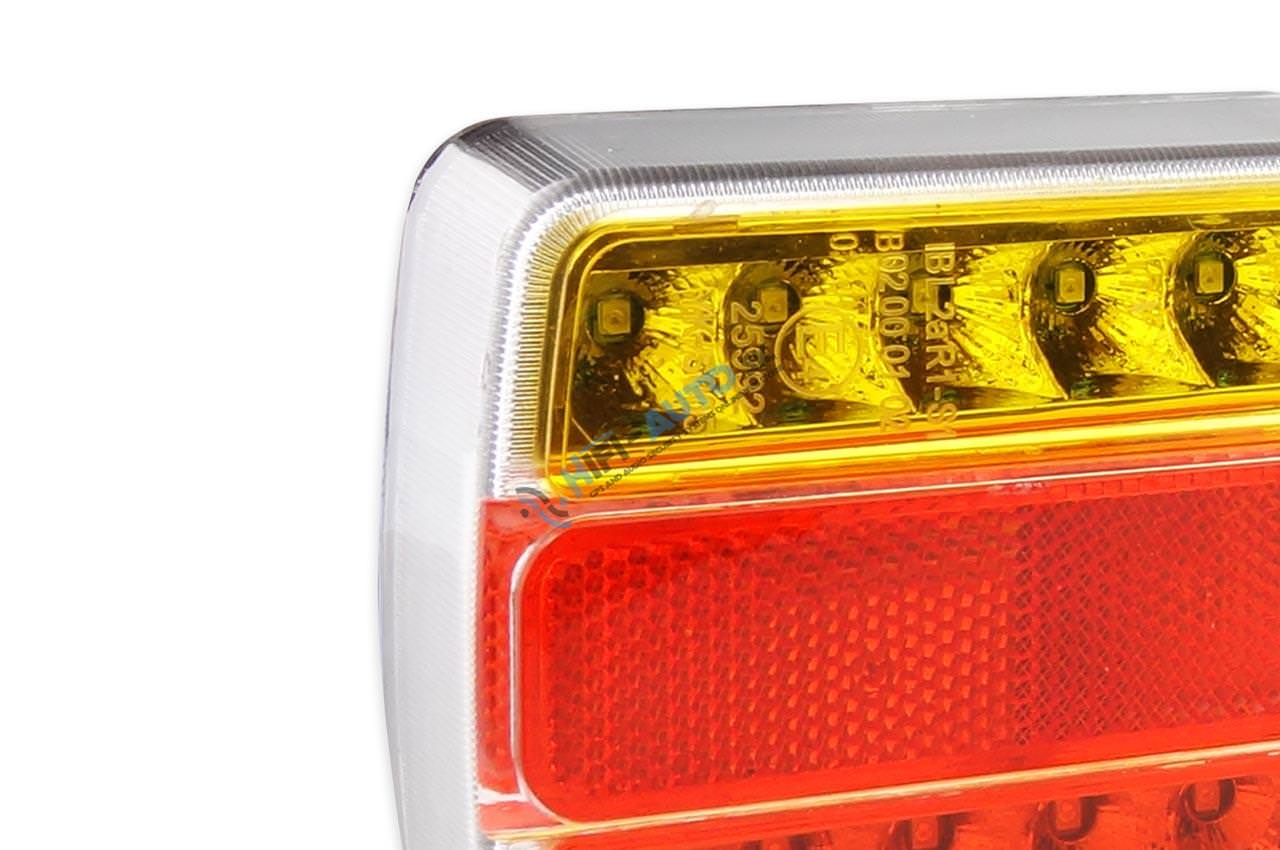 Sada zadných magnetových svietidiel pre prívesný vozík 25 LED + kábel 7,5 m