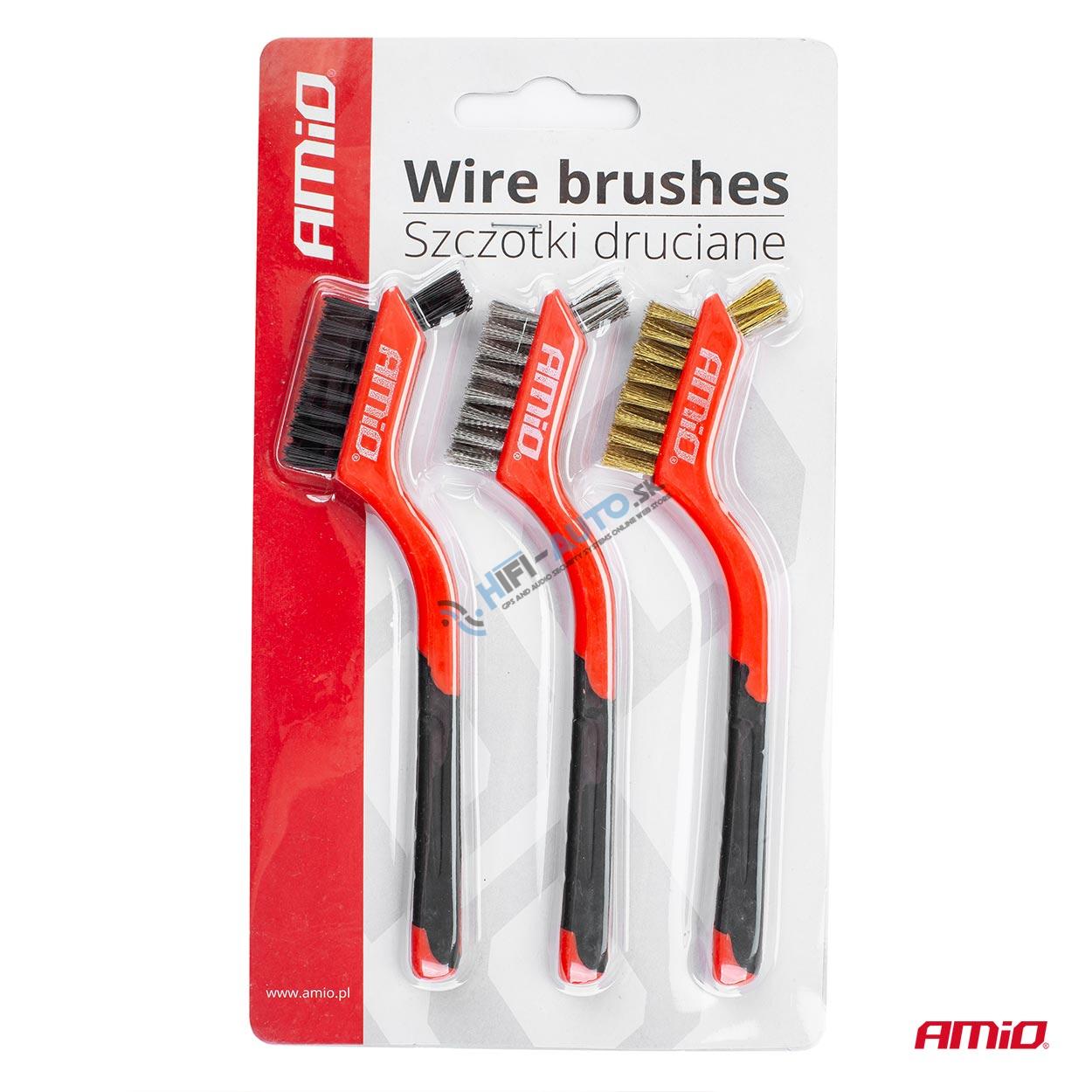 Súprava oceľových drôtených kief