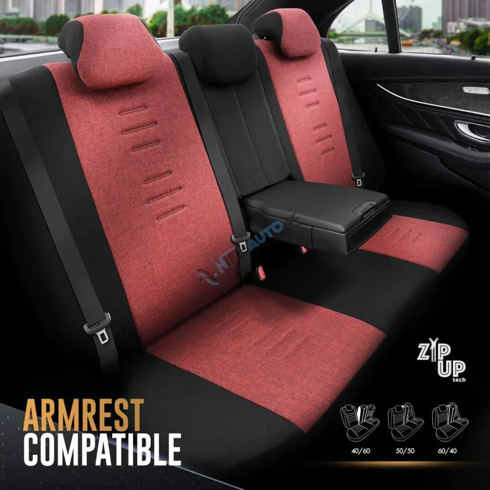 Sada autopoťahov OTOM THRONE 103 RED 3-ZIP