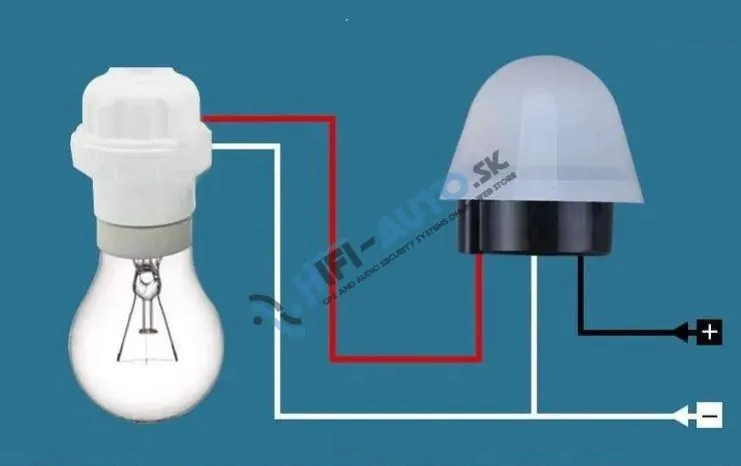 Súmrakový spínač 12V