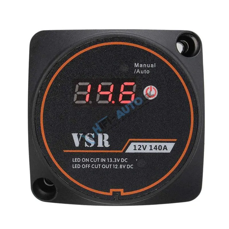 Automatické relé na dobíjanie druhej batérie 12V/140A s voltmetrom