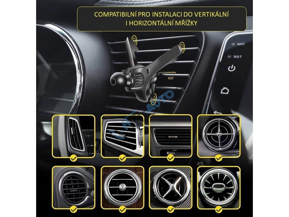 Úchyt do vetracej mriežky Mercedes + univerzálny pre držiaky mobilných telefónov