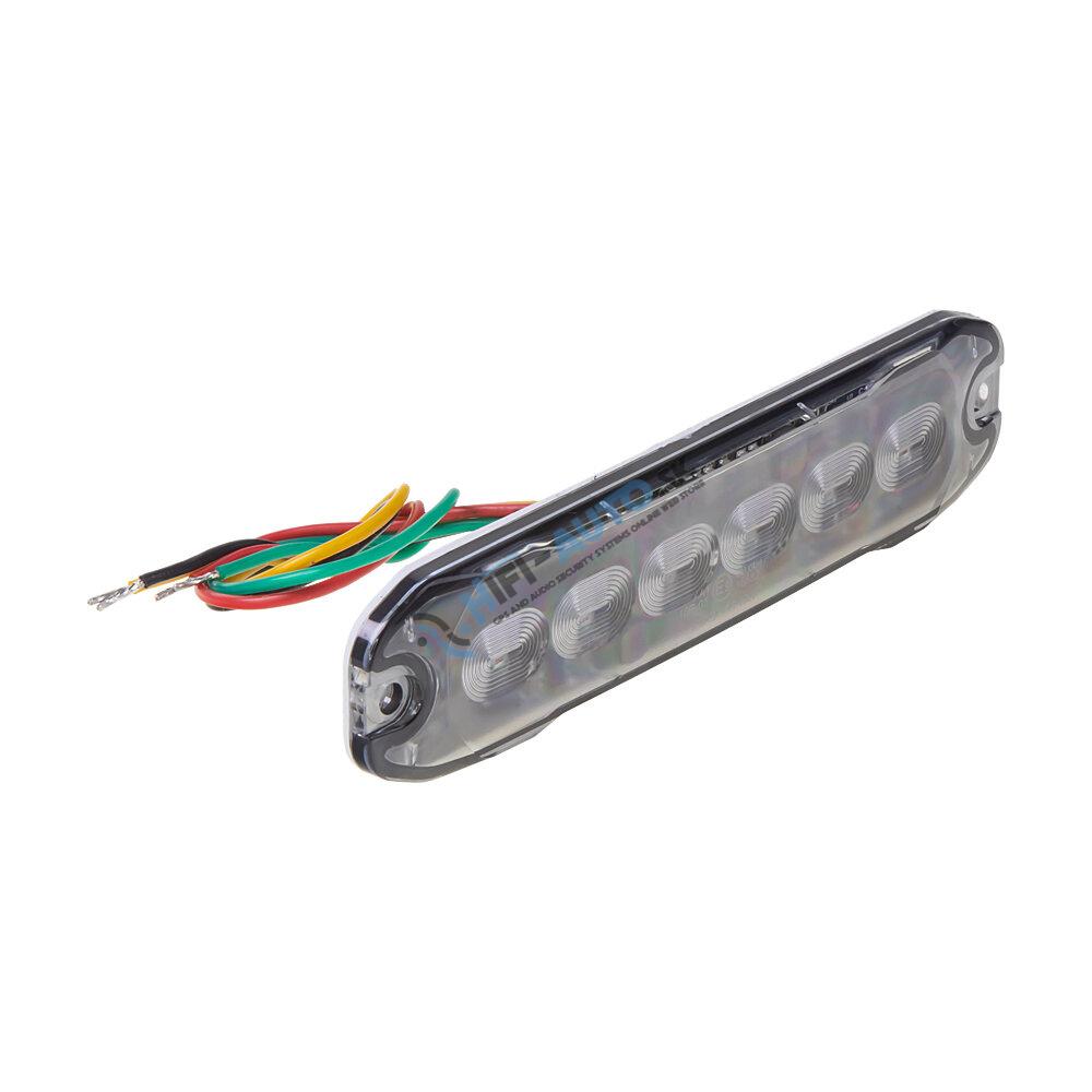 PROFI SLIM výstražné LED svetlo vonkajšie, modré, 12-24V, ECE R10